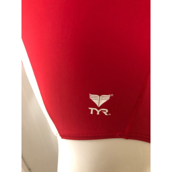 Red LifeGuard One Piece Bathing Suit Halloween Costume Wendy Peffercorn Costume - Picture 3 of 5